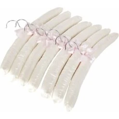 HIASDFLS Rembourrés Couleurs Cintres En Satin, Très Résistant, 38 Cm, 10 Unités