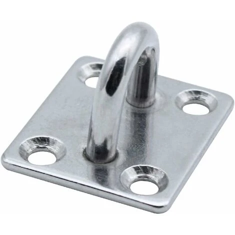 4 Pack Heavy Duty 304 Stainless Steel 4 Hole Eyelet Hooks For Boat, Yoga Rig, Training Strap, Swing, Hammock, Boxing, Punch Bag - Image 2