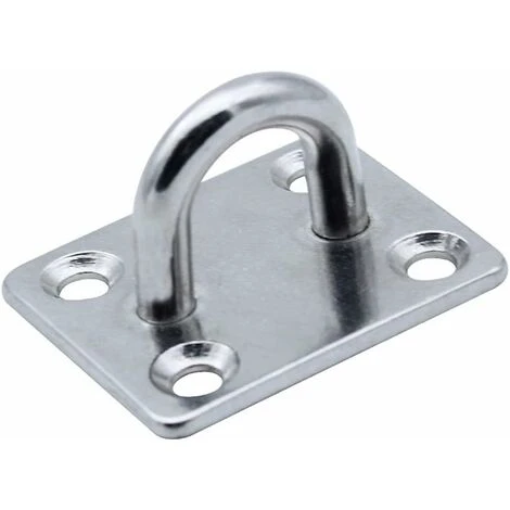 4 Pack Heavy Duty 304 Stainless Steel 4 Hole Eyelet Hooks For Boat, Yoga Rig, Training Strap, Swing, Hammock, Boxing, Punch Bag - Image 3