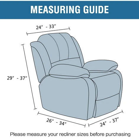 Elastic Recliner Sofa Protector Chair Couch Slipcover Armchair Cover Brown - Image 4