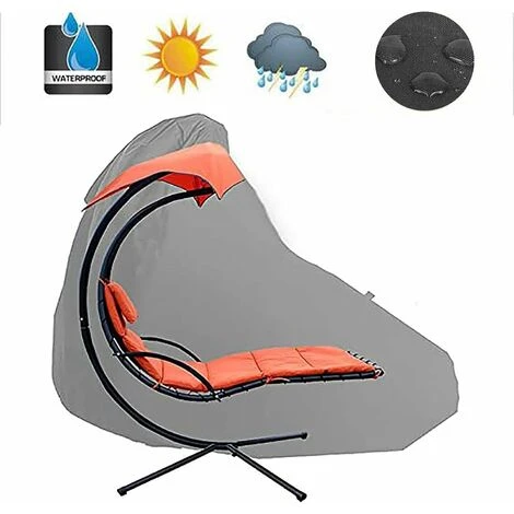 HIASDFLS Couverture De Chaise Suspendue, Housse De Fauteuil Suspendu, Anti-Poussière Housse De Chaise Longue Suspendue Pliable Housse De Protection Pour Chaise De Jardin Impermeable - Image 4