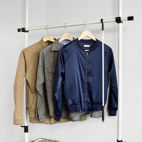 SoBuy Telescopic Wardrobe Organiser Adjustable Size Of Clothes Rack, FRG38 - Image 4