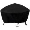 Fire Pit Cover Grill Cover BBQ Tarp Cover Fire Pit Cover Outdoor Fire Pit Cover With Drawstring V7084B (122 X 46cm)
