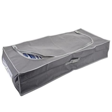 Duvet Bedding Clothing Storage Bag Under Bed Breathable Material Grey Organiserterial Grey Organiser - Image 4