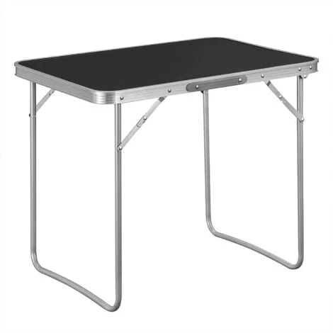 WOLTU Portable Folding Table Camping Outdoor Garden Picnic Festival Fishing BBQ Black