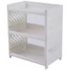 Desktop Double-layer Storage Rack Multi-layer Detachable Dormitory Storage Rack White