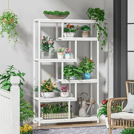 Tribesigns Bookcase Bookshelf Industrial, 5 Tier Free Standing Shelving Display Storage Unit For Living Room, Home Office - Image 2