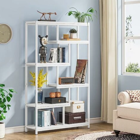 Tribesigns Bookcase Bookshelf Industrial, 5 Tier Free Standing Shelving Display Storage Unit For Living Room, Home Office - Image 3