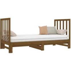 Pull-out Day Bed Honey Brown 2x(90x190) Cm Solid Wood Pine VidaXL