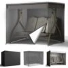 3 Seater Garden Swing Waterproof Cover 210D Oxford Cloth Anti-UV Sunshade Cover Outdoor 220125170cm