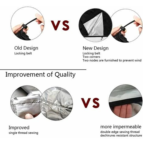 3 Seater Garden Swing Waterproof Cover 210D Oxford Cloth Anti-UV Sunshade Cover Outdoor 220125170cm - Image 4