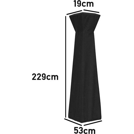 Outdoor Heater Cover UV Resistant Heavy Duty Tear Resistant Waterproof Pyramid Cover - Image 2