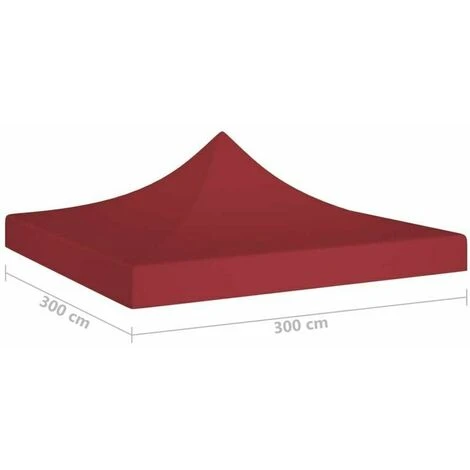 Party Tent And Barnum Party Tent Roof 3x3 M Bordeaux 270 G/m² - Image 5