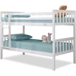 Double Bunk Bed White