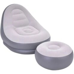 Jilong Inflatable Deluxe Ottoman Lounger Chair Seat Couch & Lounge Foot Stool
