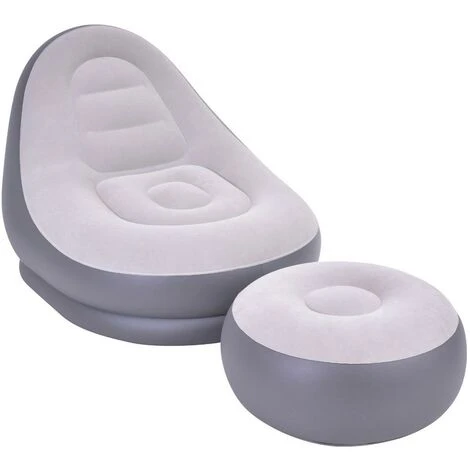 Jilong Inflatable Deluxe Ottoman Lounger Chair Seat Couch & Lounge Foot Stool