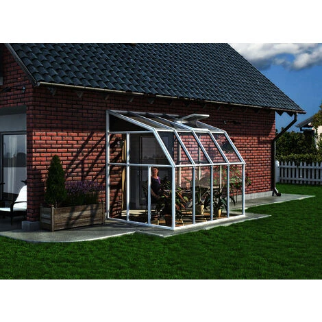 Palram - Canopia Sun Room 2 X 2.5 Lean To Conservatory / Veranda / Sunroom