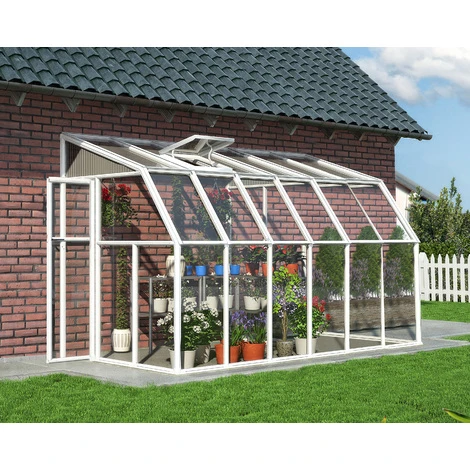 Palram - Canopia Sun Room 2 X 3.5 Lean To Conservatory / Veranda / Sunroom