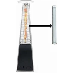 Glass Tube Replacement For Pyramid Gas Patio Heater Single Pack