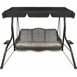 Replacement Canopy For Swing Seat,Waterproof Resistant Swing Canopy Outdoor Cover,UV Protection Patio Hammock Cover Swing Chair Top Cover Roof For Garden/Outdoor (19512515cm)