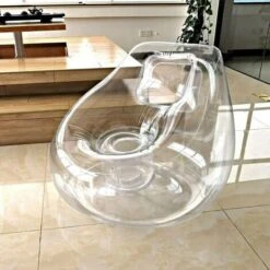 GTA Transparent Inflatable Sofa For Home, Office, Outdoors, Travel, Camping, Picnics, Swimming Pool, 1 Piece