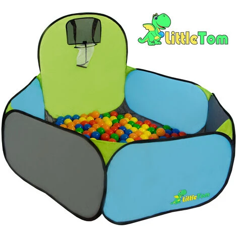 LittleTom Ball Pit To Play Basketball 120x100cm Pop-up Play Tent With Basket - Image 3