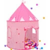 Pink Princess Tent For Girls - 300 Ball Pit Balls 100x100x135 Baby Girl Ball Pit