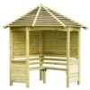 8' X 5' (2.33x1.41m) Forest Tatton Corner Arbour Seat
