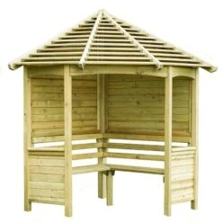 8' X 5' (2.33x1.41m) Forest Tatton Corner Arbour Seat