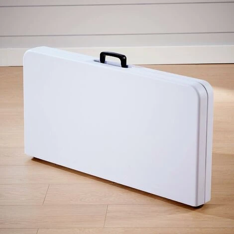 Square Folding Table Trestle Camping Party Picnic BBQ Garden Indoor Outdoor - Image 3