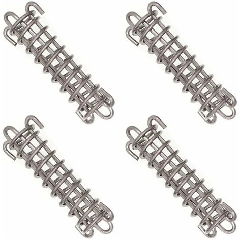 GDRHVFD Sail Shade Fixings Tent Heavy Duty Rope Spring Trampoline 4 Pieces Metal Accessories Springs