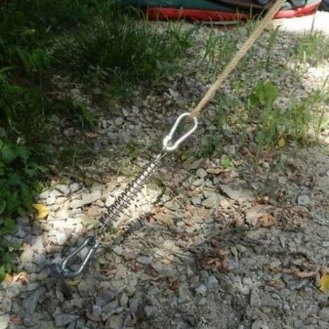 GDRHVFD Sail Shade Fixings Tent Heavy Duty Rope Spring Trampoline 4 Pieces Metal Accessories Springs - Image 5