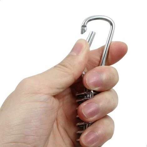 GDRHVFD Tension Spring Buckle Awning Attachment - Shade Sail Attachments Stainless Steel Accessories With 4 Coil Springs 8 Carabiners For Tents Awnings Camping, 4 Pcs - Image 4