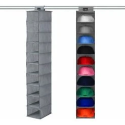 Cap Storage, Baseball Cap Storage, 10-Shelf Hat Hanging Storage Rack For Cap Rack, Hat Organizer For All Types Of Hats