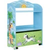 Sunny Safari Toy Organizer With Rolling Storage Box - L62 X W29 X H90 Cm - Blue/Multi Color