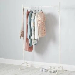 Shabby Chic Cream Clothes Garment Rail Heavy Duty Edition
