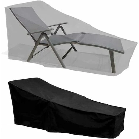 HIASDFLS Housse De Chaise Solaire, Tissu ImperméAble Oxford 210d, Housse De Protection Coupe-Vent, Anti-PoussièRe, Soleil Et Soleil, AdaptéE Aux Chaises De Loisirs Quotidiennes, Aux Meubles, Etc.