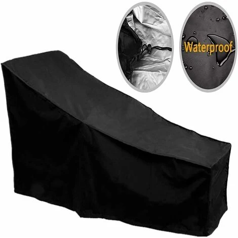 HIASDFLS Housse De Chaise Solaire, Tissu ImperméAble Oxford 210d, Housse De Protection Coupe-Vent, Anti-PoussièRe, Soleil Et Soleil, AdaptéE Aux Chaises De Loisirs Quotidiennes, Aux Meubles, Etc. - Image 3