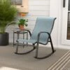 Grand Patio Textilene Rocking Chair, Patio Rocker Seating, Weather Resistant, Lightweight, Relax Armchair For Indoor, Outdoor (Blue, 1PC)