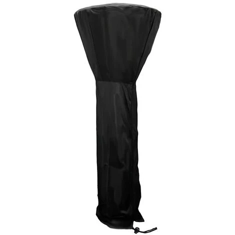Garden Heater Cover Garden Outdoor Waterproof Heavy Duty Furniture Protective Cover Black 2409259CM - Image 2