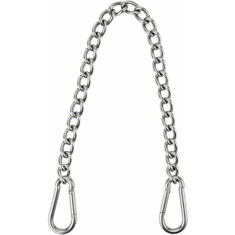 Chair Chain, 66cm Stainless Steel Extension Chain With Two Carabiner For Hammocks, Sandbags, Hanging Chairs