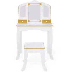Versailles Karolina Medium Play Vanity - L60 X W30 X H98 Cm - Marble/Gold