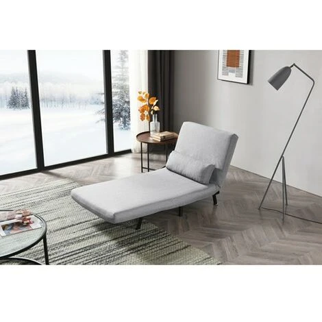 WestWood Folding Fabric Sofa Bed FSB13 Grey