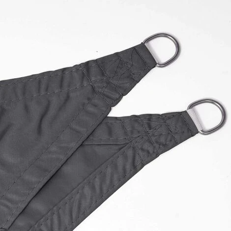 WOLTU Garden Sun Shade Sail PE Breathable Canopy Sunscreen Patio Awning Cover Grey 3x3x3m - Image 4