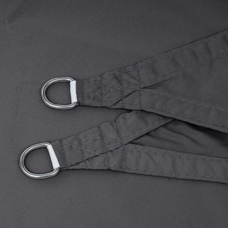 WOLTU Garden Sun Shade Sail PE Breathable Canopy Sunscreen Patio Awning Cover Grey 3x3x3m - Image 5