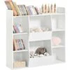 SoBuy Children Kids Bookcase Book Shelf Toy Shelf Storage Display Shelf With 8 Storage Compartments,KMB55-W