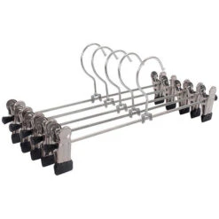 Trouser Hangers, Metal Trouser Hangers, Skirt Hangers In Pack Of 10