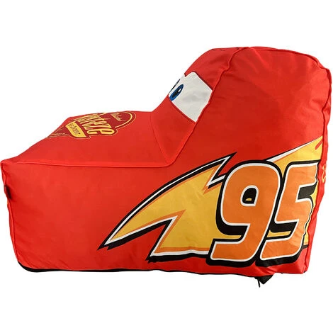 Disney Lightning McQueen Cars Shaped Bean Bag Chair For Kids, W80 X D59 X H51.5cm - Image 3