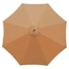 Replacement Cover For Parasol, 8 Ribs, 3 M, Waterproof, Anti-UV, Replacement Fabric, Khaki