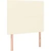 Headboards 2 Pcs Cream 90x5x78/88 Cm Faux Leather VidaXL